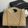 Replica Chanel 31 Shopping Bag in Shiny Lambskin AS4854 Black 2