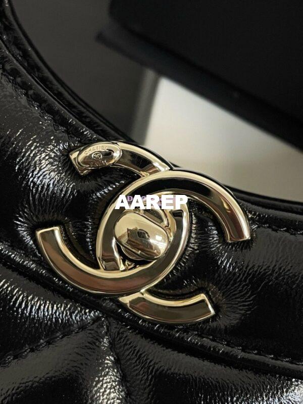 Replica Chanel 31 Shopping Bag in Shiny Lambskin AS4854 Black 7