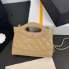 Replica Chanel 24C 31 Mini Shopping Bag Chain Clutch Shiny Lambskin & Gold-Tone Metal AS3656 Light Green 2