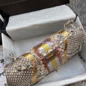 Replica Chanel Python Leather CF Classic Flap Bag 11 2