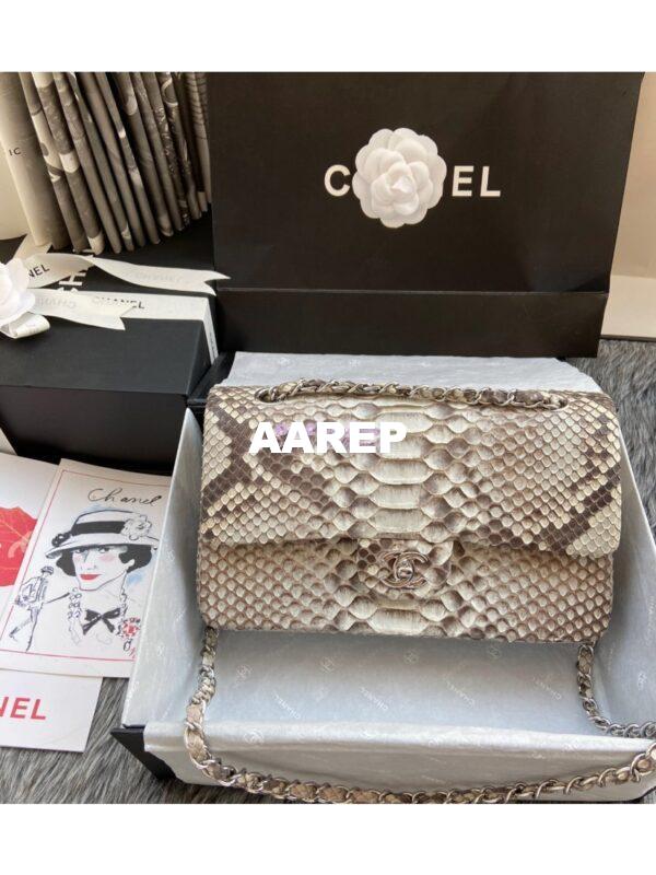 Replica Chanel Python Leather CF Classic Flap Bag 07 3