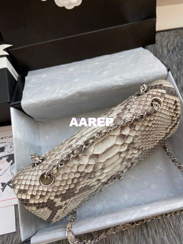 Replica Chanel Python Leather CF Classic Flap Bag 07 5