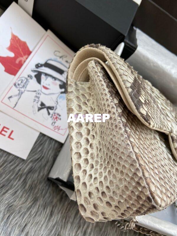 Replica Chanel Python Leather CF Classic Flap Bag 07 6
