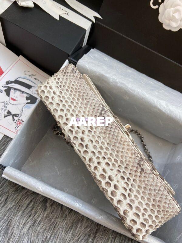 Replica Chanel Python Leather CF Classic Flap Bag 07 7