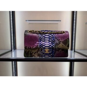 Replica Chanel Python Leather CF Classic Flap Bag 05
