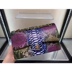 Replica Chanel Python Leather CF Classic Flap Bag 05 2