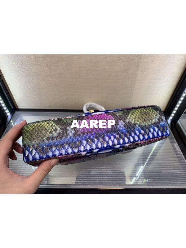 Replica Chanel Python Leather CF Classic Flap Bag 05 6