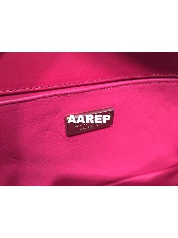 Replica Chanel Python Boy Flap Bag in Matte Hardware Coral Pink 10