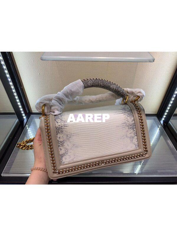 Replica Chanel Lizard Leather Boy Bag with Lizard Handle 002 11