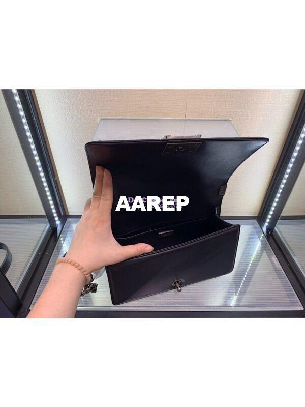 Replica Chanel Lizard Leather Boy Bag with Lizard Handle 001 8