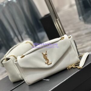 Replica Saint Laurent YSL Calypso In Lambskin 734153 Blanc 2