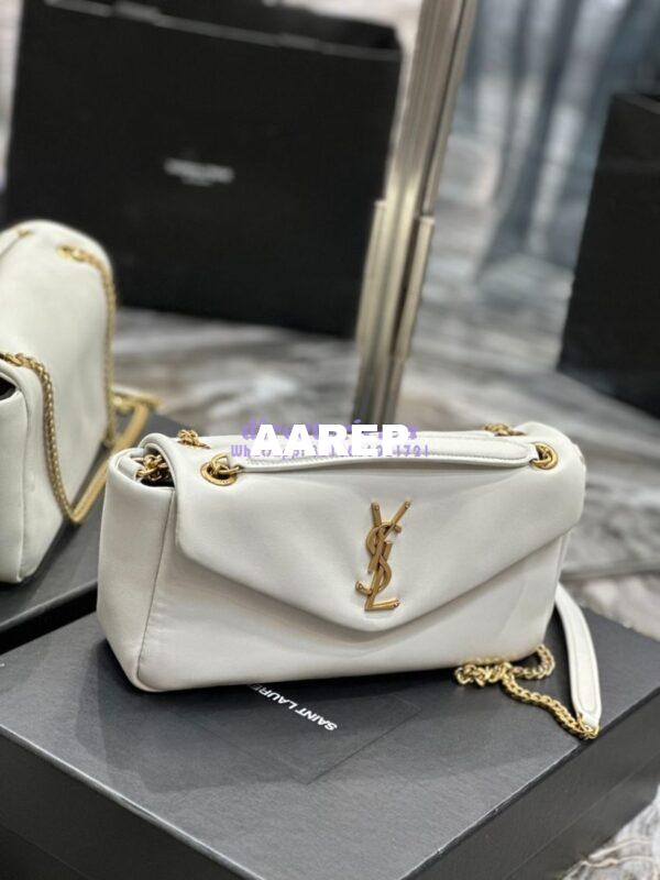 Replica Saint Laurent YSL Calypso In Lambskin 734153 Blanc 8