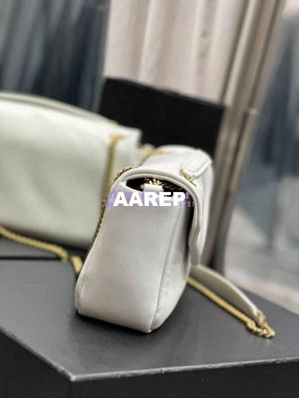 Replica Saint Laurent YSL Calypso In Lambskin 734153 Blanc 10
