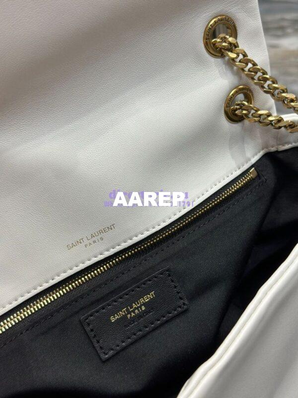 Replica Saint Laurent YSL Calypso In Lambskin 734153 Blanc 14