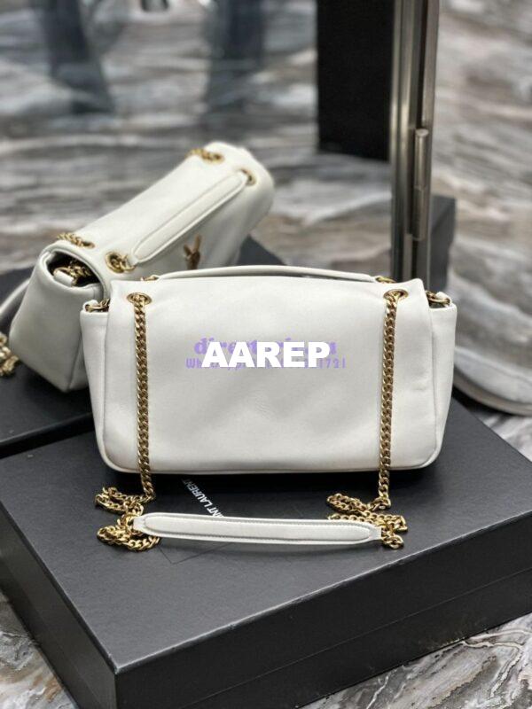 Replica Saint Laurent YSL Calypso In Lambskin 734153 Blanc 17