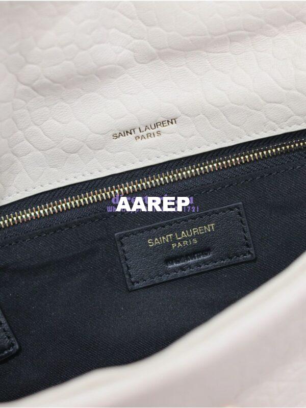 Replica Saint Laurent YSL Calypso In Grained Lambskin 734153 Blanc 13
