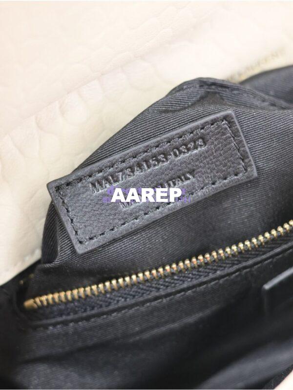 Replica Saint Laurent YSL Calypso In Grained Lambskin 734153 Blanc 14