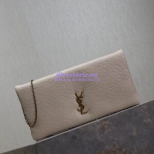 Replica Saint Laurent YSL Calypso Mini Bag In Grained Lambskin with Pillow Effect 801712 Blanc 2
