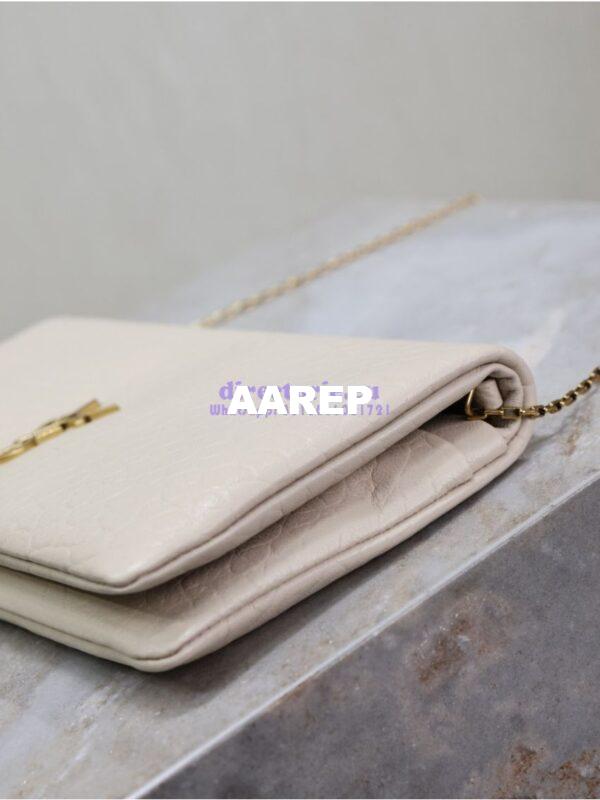 Replica Saint Laurent YSL Calypso Mini Bag In Grained Lambskin with Pillow Effect 801712 Blanc 8