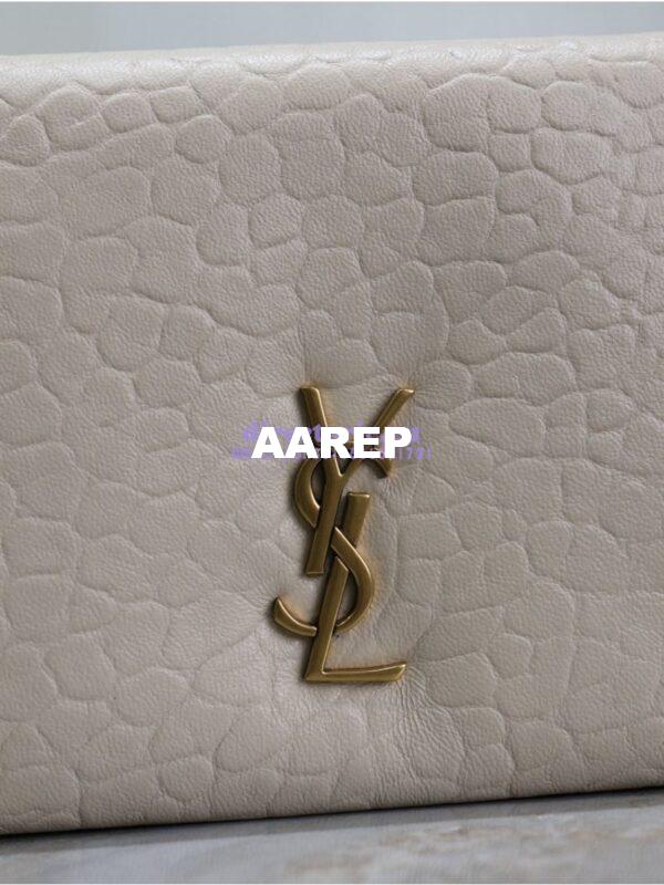 Replica Saint Laurent YSL Calypso Mini Bag In Grained Lambskin with Pillow Effect 801712 Blanc 10