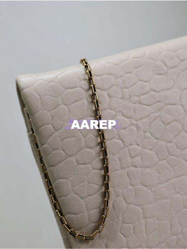 Replica Saint Laurent YSL Calypso Mini Bag In Grained Lambskin with Pillow Effect 801712 Blanc 12