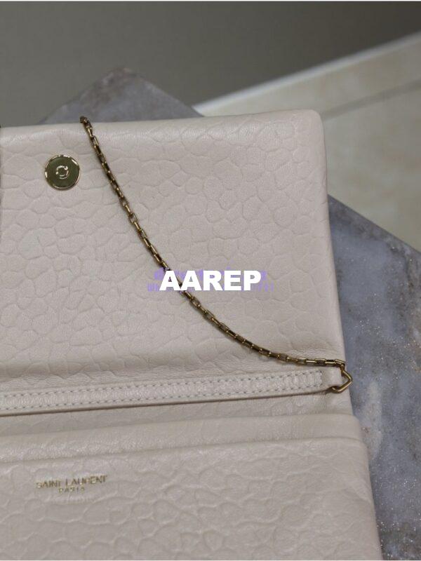 Replica Saint Laurent YSL Calypso Mini Bag In Grained Lambskin with Pillow Effect 801712 Blanc 15