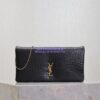 Replica Saint Laurent YSL Calypso Mini Bag In Padded Lambskin 801712 Black 2