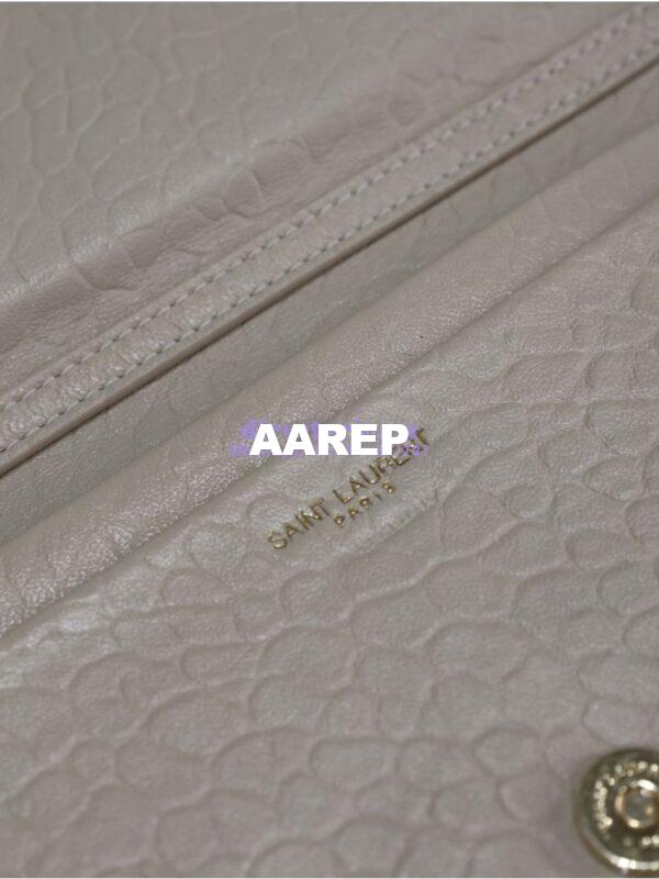 Replica Saint Laurent YSL Calypso Mini Bag In Grained Lambskin with Pillow Effect 801712 Blanc 18