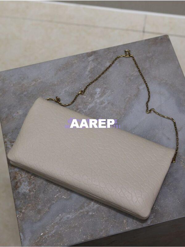 Replica Saint Laurent YSL Calypso Mini Bag In Grained Lambskin with Pillow Effect 801712 Blanc 19