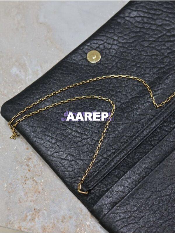 Replica Saint Laurent YSL Calypso Mini Bag In Grained Lambskin with Pillow Effect 801712 Black 15