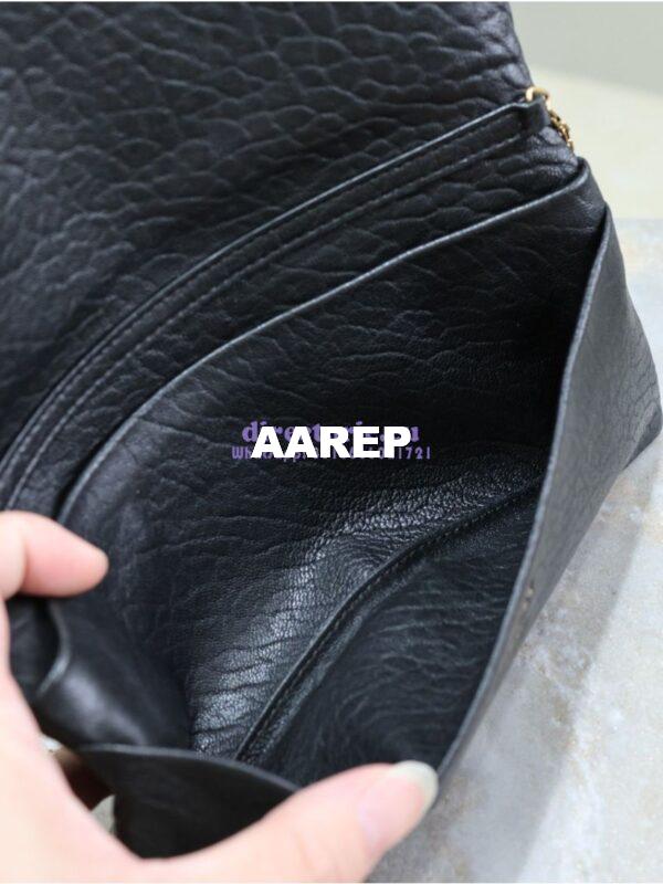 Replica Saint Laurent YSL Calypso Mini Bag In Grained Lambskin with Pillow Effect 801712 Black 16
