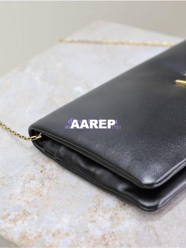 Replica Saint Laurent YSL Calypso Mini Bag In Padded Lambskin 801712 Black 6