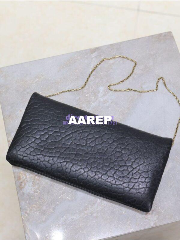 Replica Saint Laurent YSL Calypso Mini Bag In Grained Lambskin with Pillow Effect 801712 Black 17