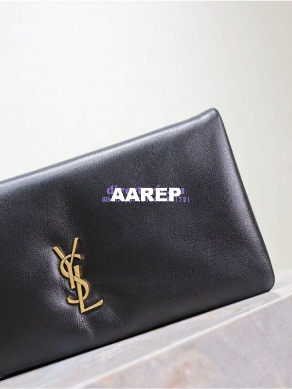 Replica Saint Laurent YSL Calypso Mini Bag In Padded Lambskin 801712 Black 8