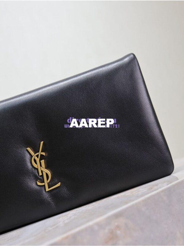 Replica Saint Laurent YSL Calypso Mini Bag In Padded Lambskin 801712 Black 11