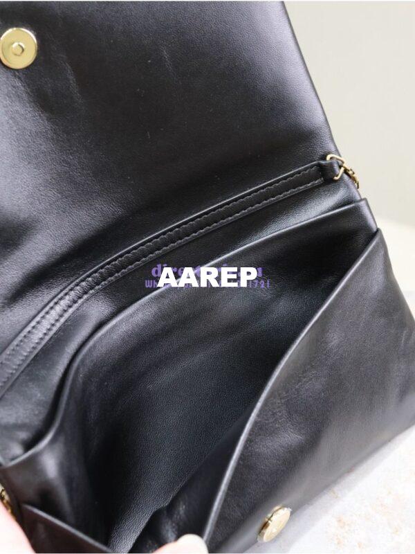 Replica Saint Laurent YSL Calypso Mini Bag In Padded Lambskin 801712 Black 15