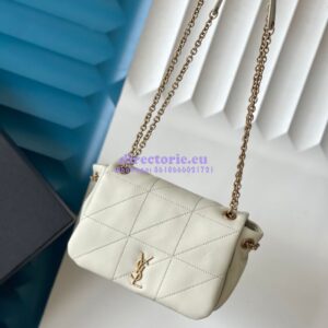 Replica YSL Saint Laurent Jamie 4.3 Mini In Lambskin 766754 Blanc