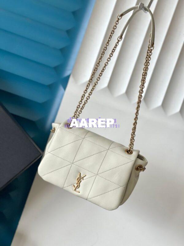 Replica YSL Saint Laurent Jamie 4.3 Mini In Lambskin 766754 Blanc 3