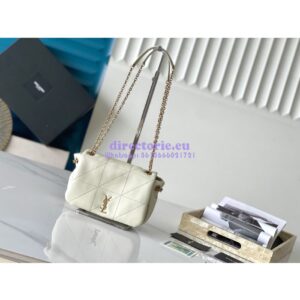 Replica YSL Saint Laurent Jamie 4.3 Mini In Lambskin 766754 Blanc 2