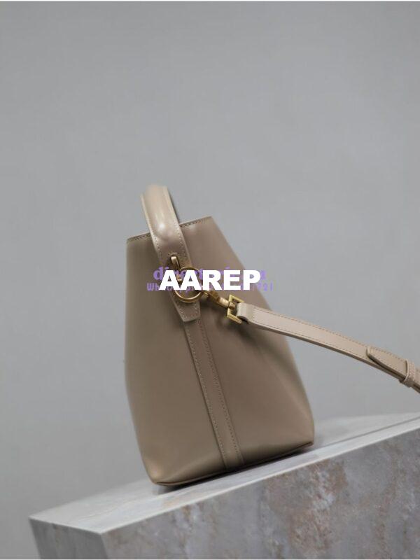 Replica YSL Saint Laurent Small Le 37 in Shiny Leather 7490362 Light Beige 14