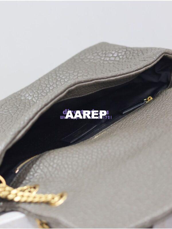 Replica Saint Laurent YSL Large Calypso In Grained Lambskin 777399 dark green 11