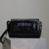 Replica Saint Laurent YSL Uptown Large Wallet in Crocodile-Embossed Shiny Leather white