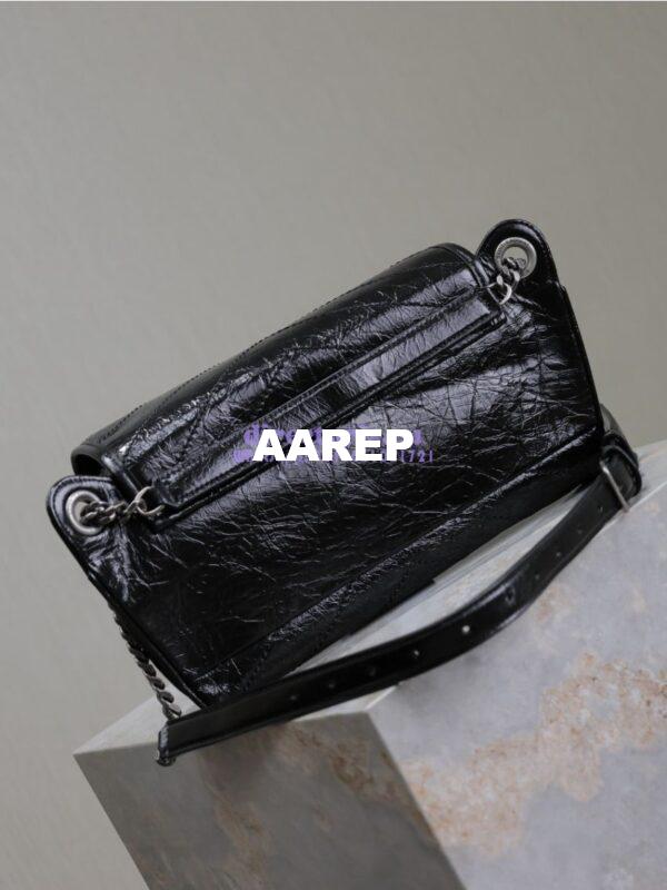 Replica YSL Saint Laurent Niki Body Bag In Crinkled Vintage Leather 577124 13