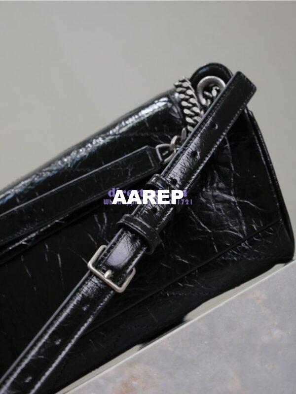 Replica YSL Saint Laurent Niki Body Bag In Crinkled Vintage Leather 577124 14