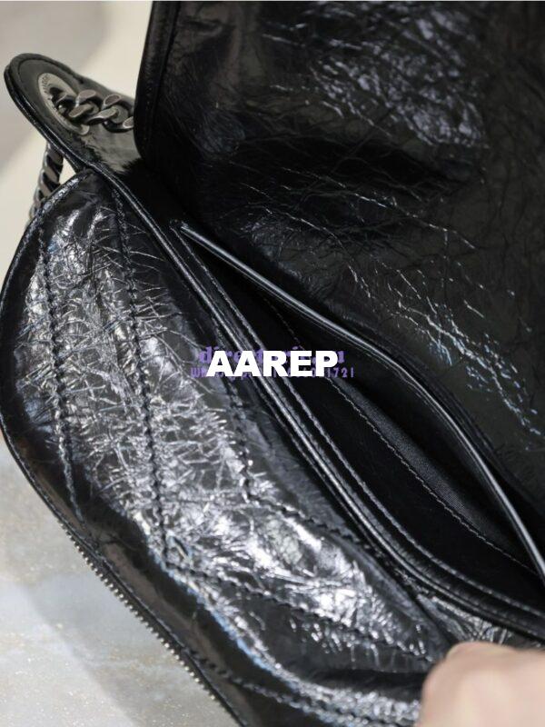 Replica YSL Saint Laurent Niki Body Bag In Crinkled Vintage Leather 577124 16