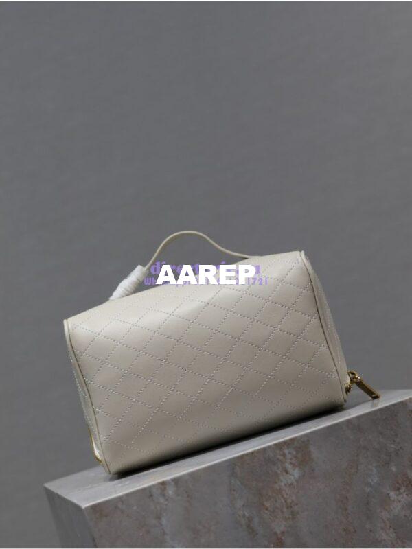 Replica Saint Laurent YSL Gaby Vanity Case In Quilted Lambskin 7531711 Blanc 15