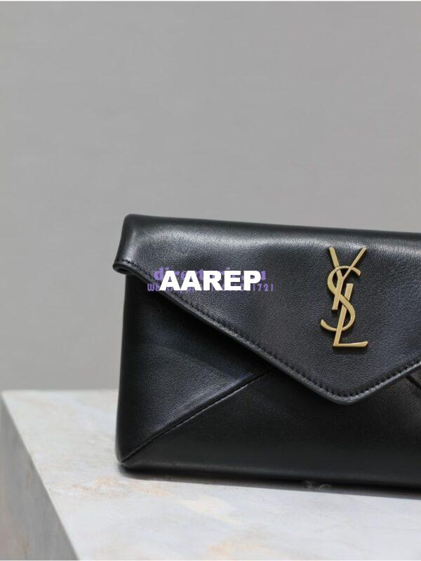 Replica Saint Laurent YSL Cassandre Small Envelope Pouch In Lambskin 764931 5