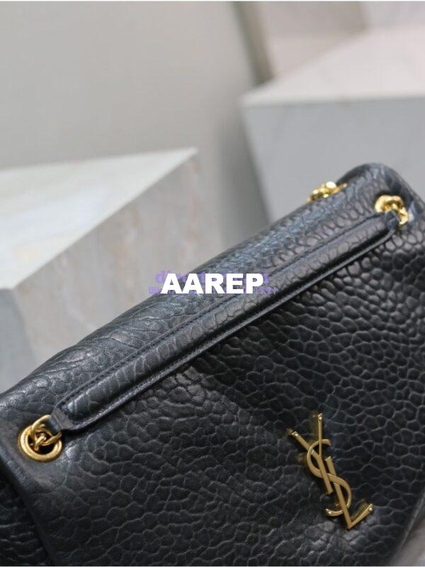 Replica Saint Laurent YSL Large Calypso In Grained Lambskin 777399 black 9
