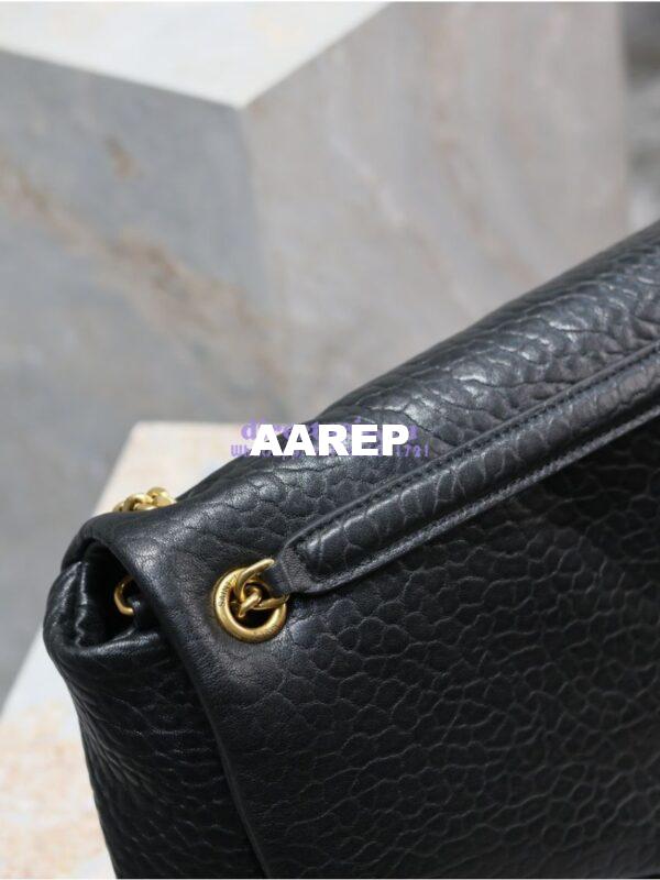 Replica Saint Laurent YSL Large Calypso In Grained Lambskin 777399 black 11