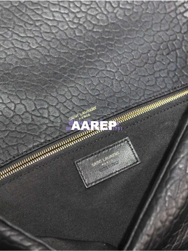 Replica Saint Laurent YSL Large Calypso In Grained Lambskin 777399 black 13